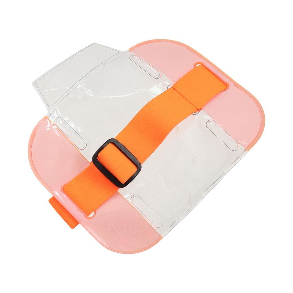 Design Arm Elastic Band Bag Card Bag Men PVC Transparent Elastic Arm Band ID Badge Holder Credit Card Case Photo Armband
