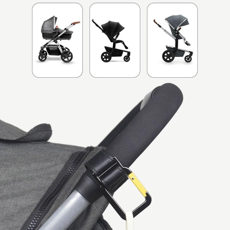 Adjustable Strollers Hook Practical Adjustable Strollers Organizer PU Strap For Diaper Bags And Groceries