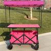 Adjustable Folding Carbon Steel Camping Table and Pushcart