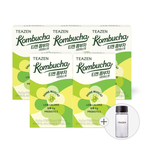 Teazen Kombucha Shine Muscat 10 sticks, Korea Kombucha