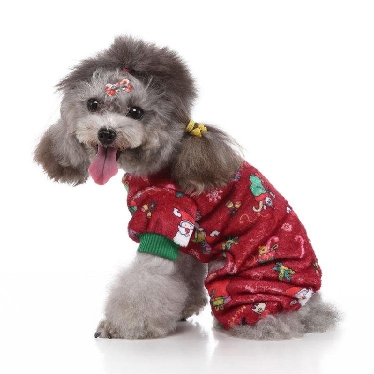 Dog Coat Christmas Theme Pullover for Cold Weather Four-Legged Apparel