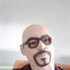 Handsome guy latex wig, party mask