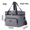 Double-Layer Insulated Picnic Bag - Large, Single Shoulder, Waterproof, Heat-Pressed, Fresh-Keeping, Outdoor Handheld.