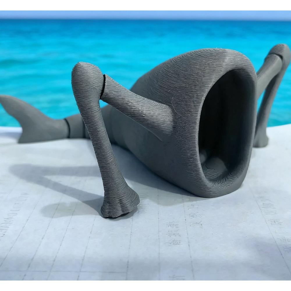 

Trevor Henderson Sea Predator Statue, 3D Printed Mythical Creature Collectible, Home Decor and Gift Idea 14 серый