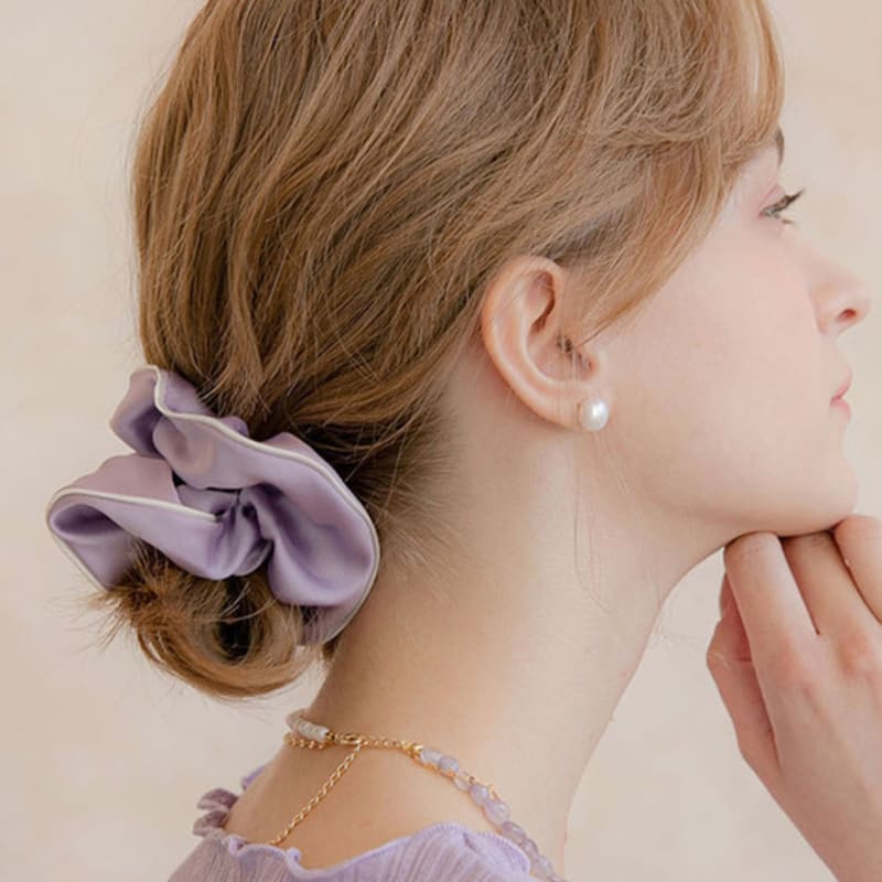 

Жан Поль Кларисс Бледно-розовый Скранчи с кантом JP-22-045S IVORY