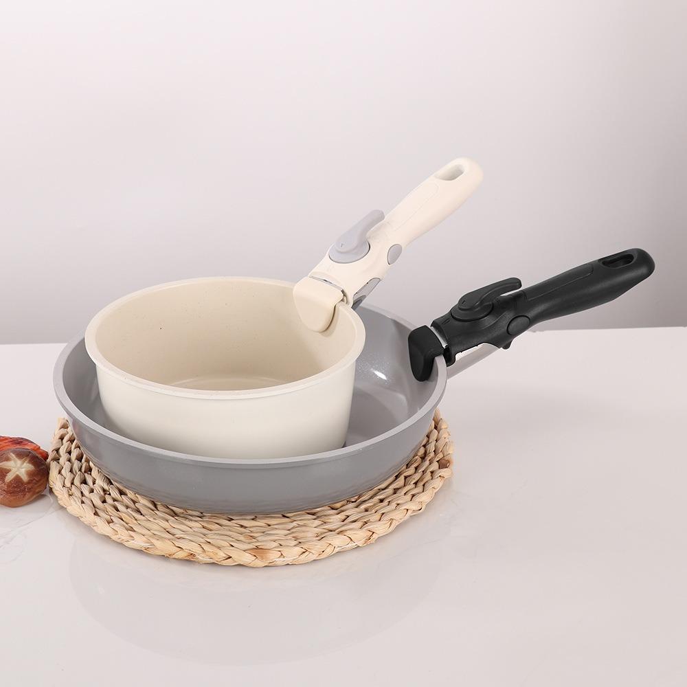 Knob-style Buckle Detachable Pan Handle Heat-resistant Pot Replacement Clip Handle  Hot Dish