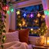 6 Meter 40 Light Christmas Star String Lights Warm Battery Operated for Indoor Outdoor Holiday Decor