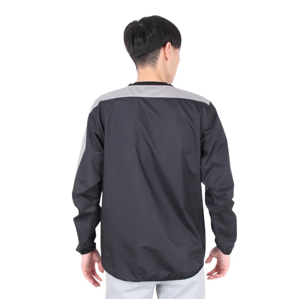 New Balance Men's Soccer Football Piste Coat Jacket (JMTF9405) Black Size L - Round Neck Style