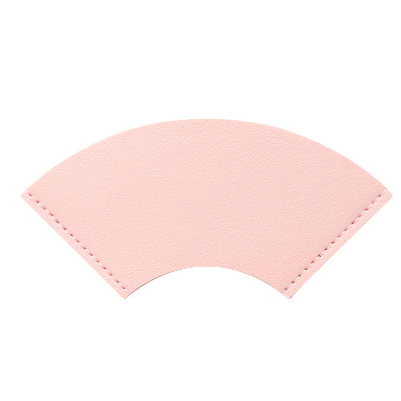 Customizable Leather Bookmark with Cross-Border Design – Large Creative Fan Shape for Personalization and Logo Branding