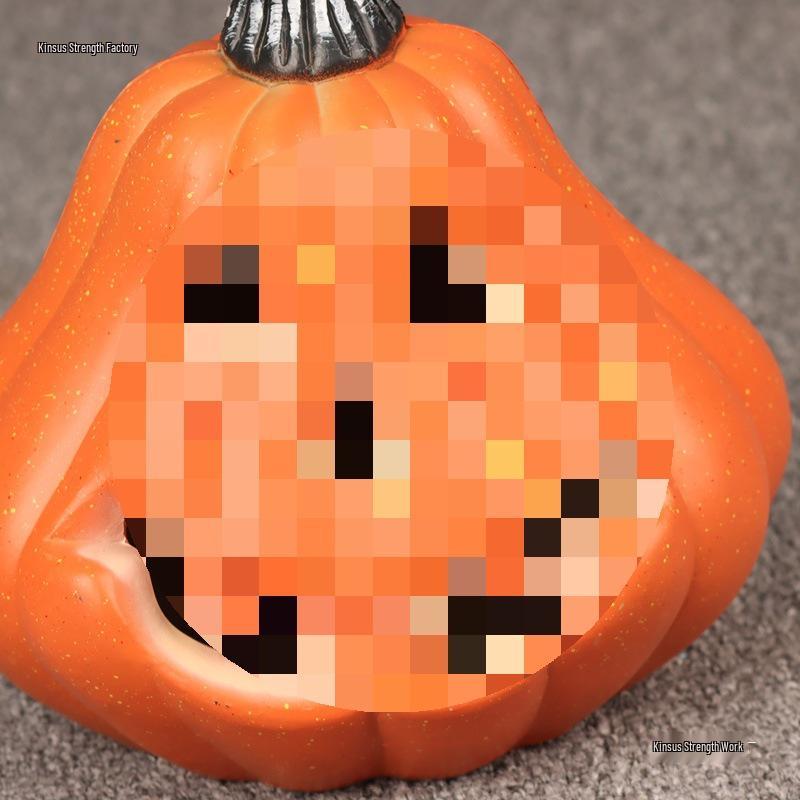 Stor Lysande Halloweenpumplampa Dekoration för Gård och Butiksfönster