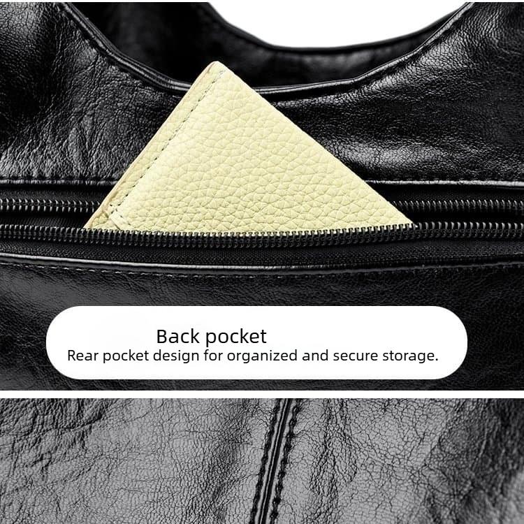 Soft Leather Retro Bag Women's Portable Tote Bag