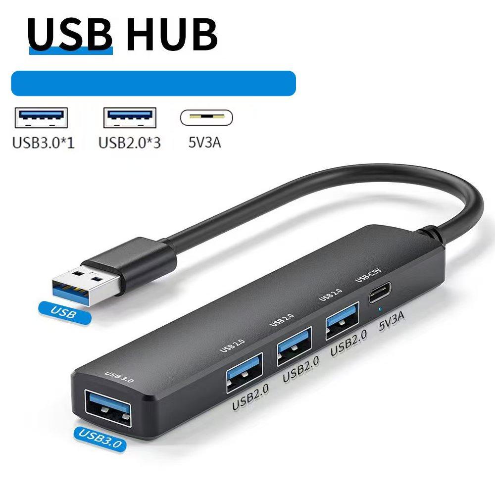 4 Port For HDD SSK USB HUB Type-C To Multi USB Splitter OTG Adapter For Macbook Xiaomi Huawei Cellphone Laptop Notebook Hard Driver USB 3.0 2.0