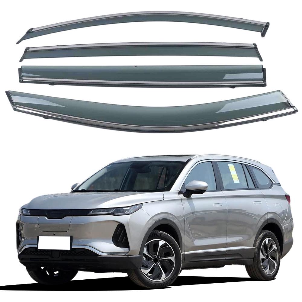 Thickened Rain Guards with Bright Strips for Weltmeister EX6 (2019-2022)