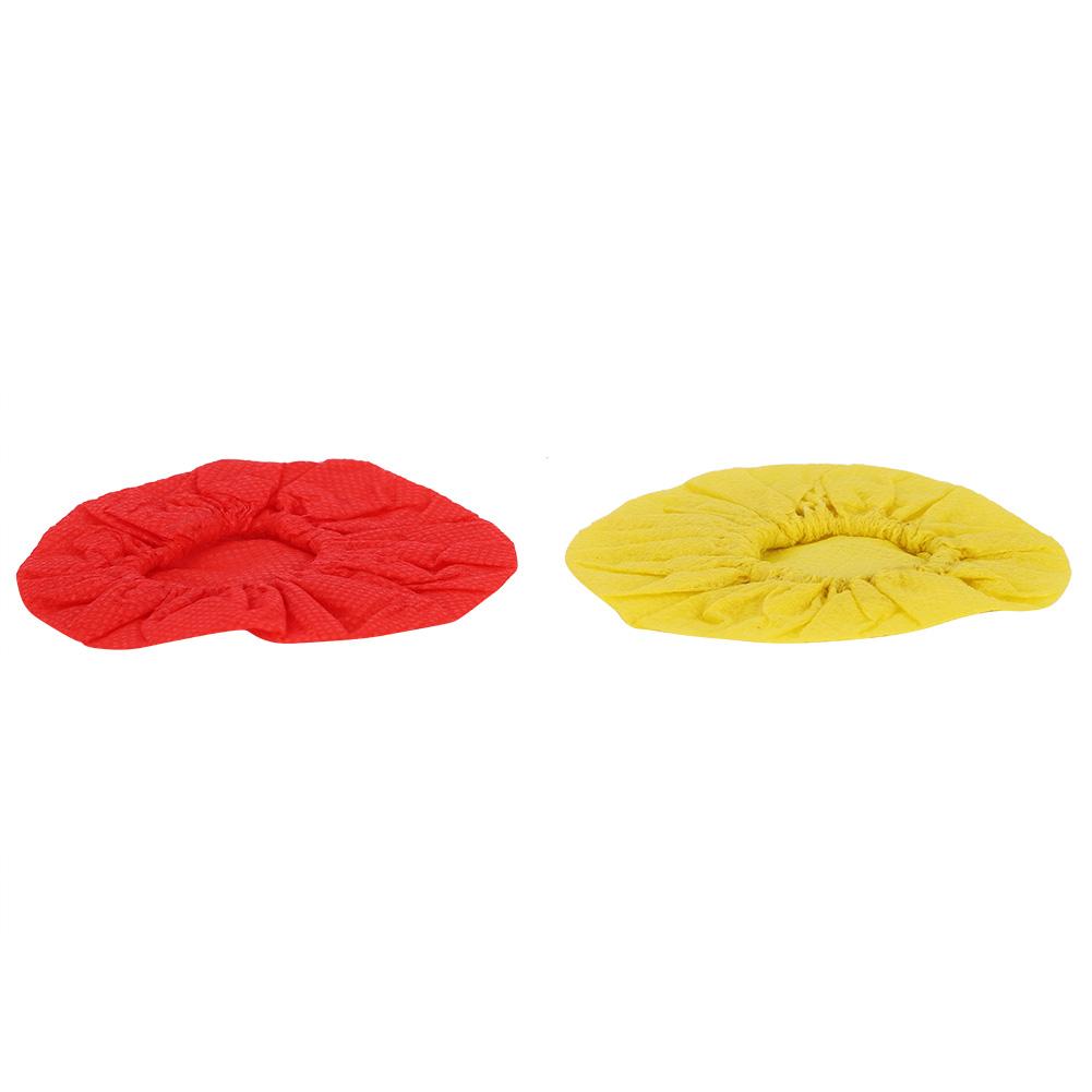 100 Stück Einweg-Vlies-Mikrofonabdeckung Zubehör für KTV Bühne Interview Zubehör(Rot und