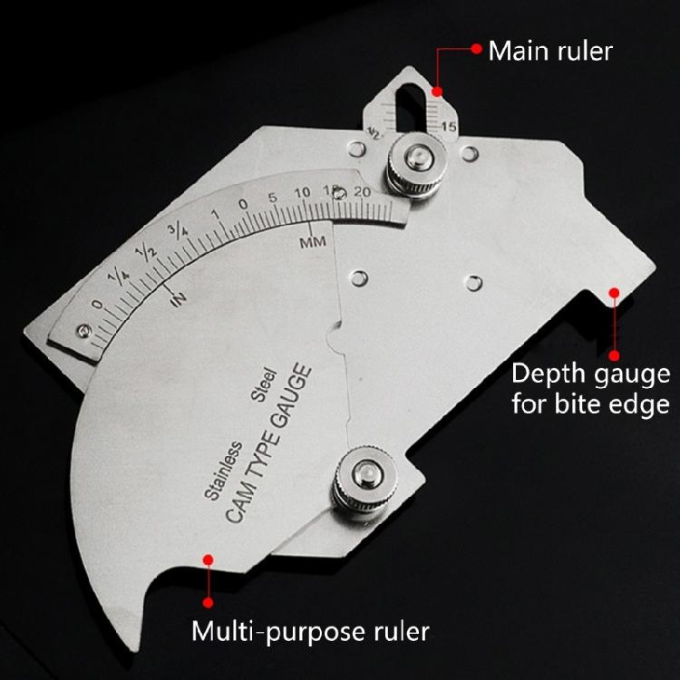 Steel Weld Gauges Welding Measurement Tool Weld Inspection Tool for Fillet Weld Leg Length & Throat Dimension Measurement