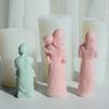 Mother Hug Kid Candle Mold Silicone Craft Mold Silicone Texture Hand-Making Tool for DIY Hand-Making Candle Soap Crafts