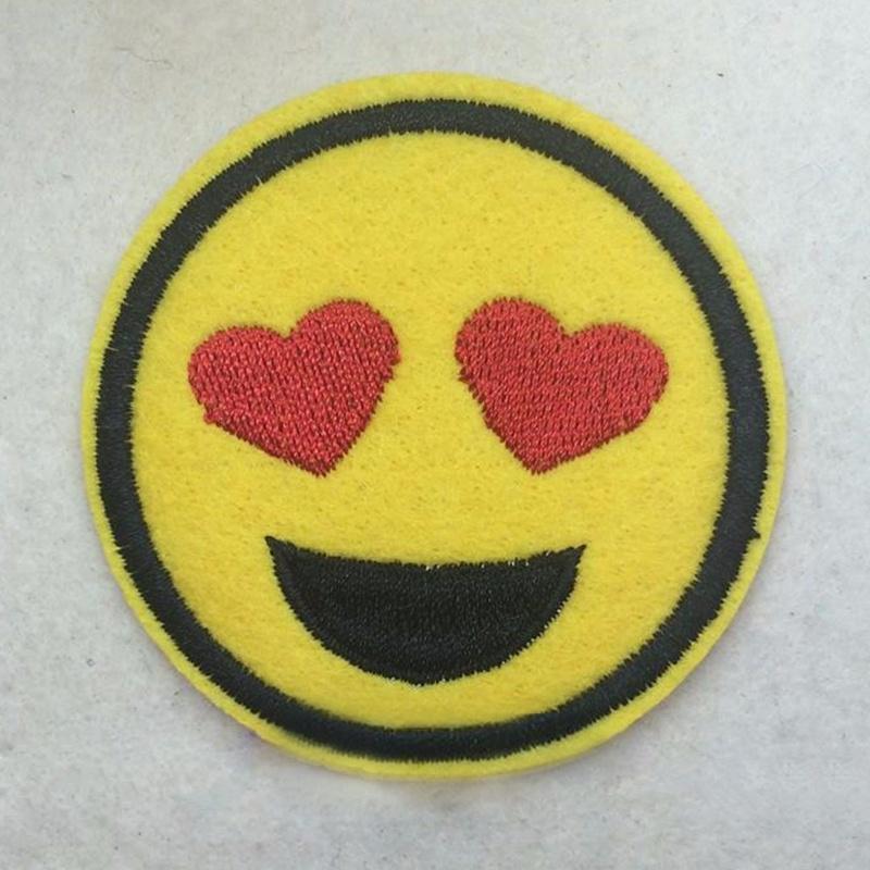 8 buc. emoji expresie Patch-uri termocolante Insignă brodată Aplicație