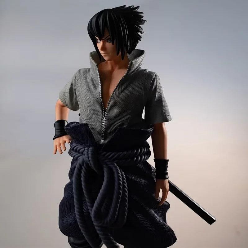 30cm Naruto Figure Standing Posture Door-god Sasuke Uchiha Action Figures Model Toys Collection Doll For Children Gifts