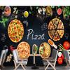 Pizza Wallpaper Fast Food Restaurant Wall Mural 3d Snack Bar Pizza Murals