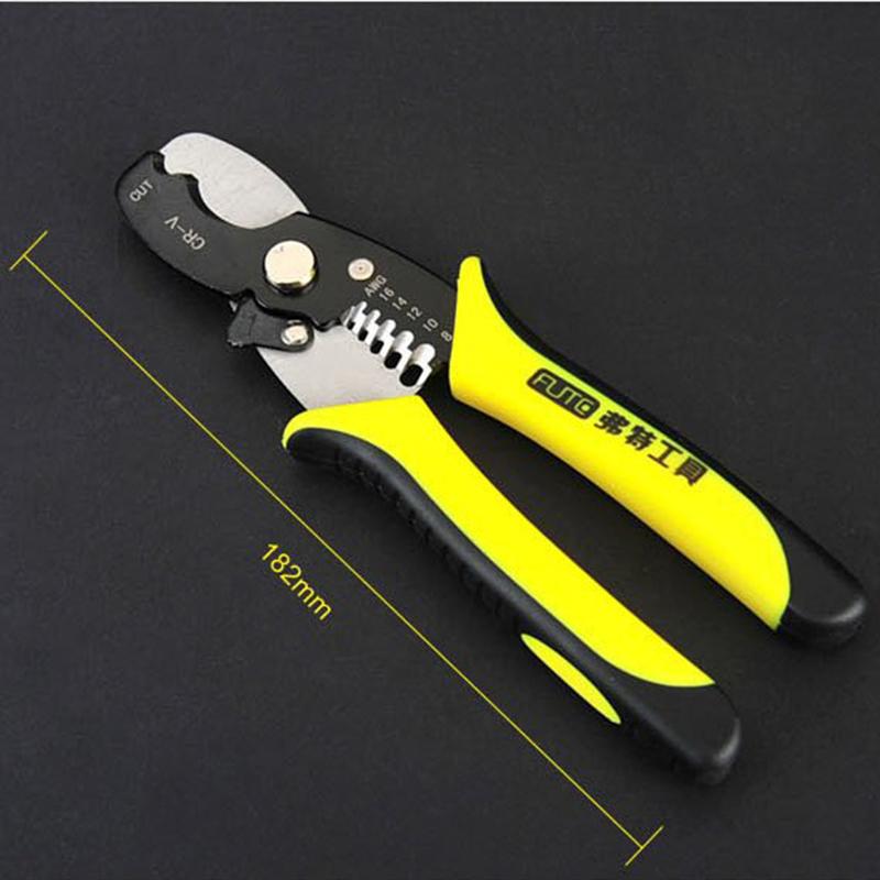 Crimping Pliers Wire Stripper Multi Functional Snap Ring Terminals Crimpper Electrician Manual Cable Stripping MultiTool