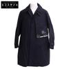 Kolor [24AW] 24WCM-C05121 Asymmetrical High Density Cotton Cloth Layered Soutien Collar Coat 2 NavyUsed