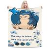 Snorlax Monster Blankets Ultra-Soft Coral Fleece Plush Comfortable Gifts Throw Blanket Plush Thin Quilt