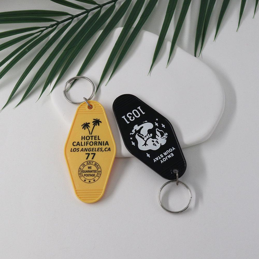 Acrylic Motel Style Keychain Pendant