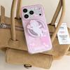 Magnetic Horse Bracket - Pink Camera Compatible with iPhone 17/16 Pro Max/15/14 Trendy Case