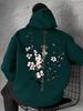 Japon Fleur de Cerisier Hommes Femmes Sweat à Capuche Pullover Street Décontracté Harajuku Y2K Rétro Lâche Sport Quotidien Automne Hiver Sweatshirt Haut
