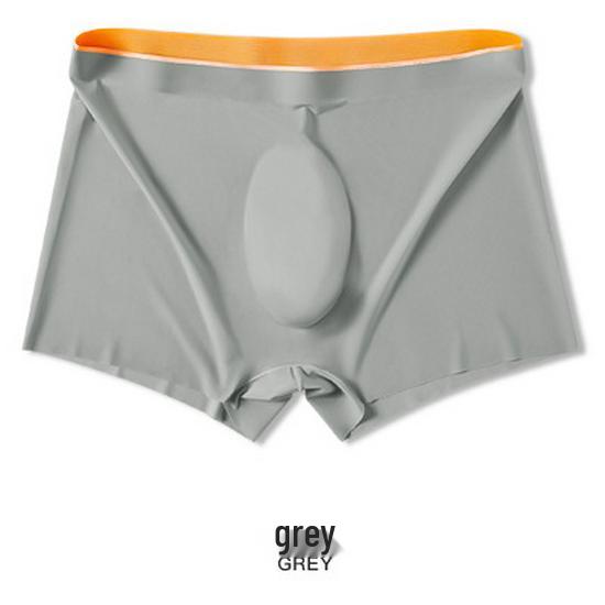 Ultra-dünne Herren Ice Silk Nahtlose Boxer-Slips - Einteilig, Große Größen, Einfarbig