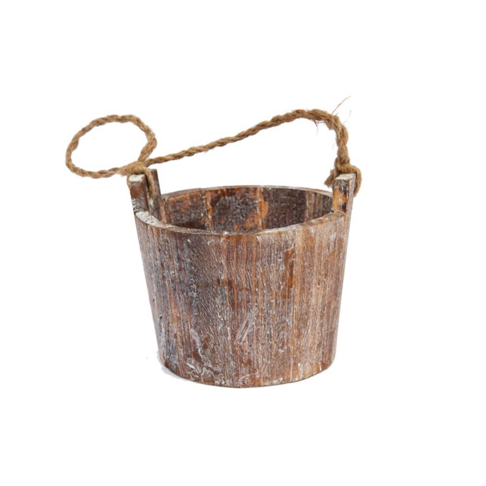 

Wooden Plant Pot Cartoon Flower Arrangement Container Crafts Train Flowerpot Gift Style 4