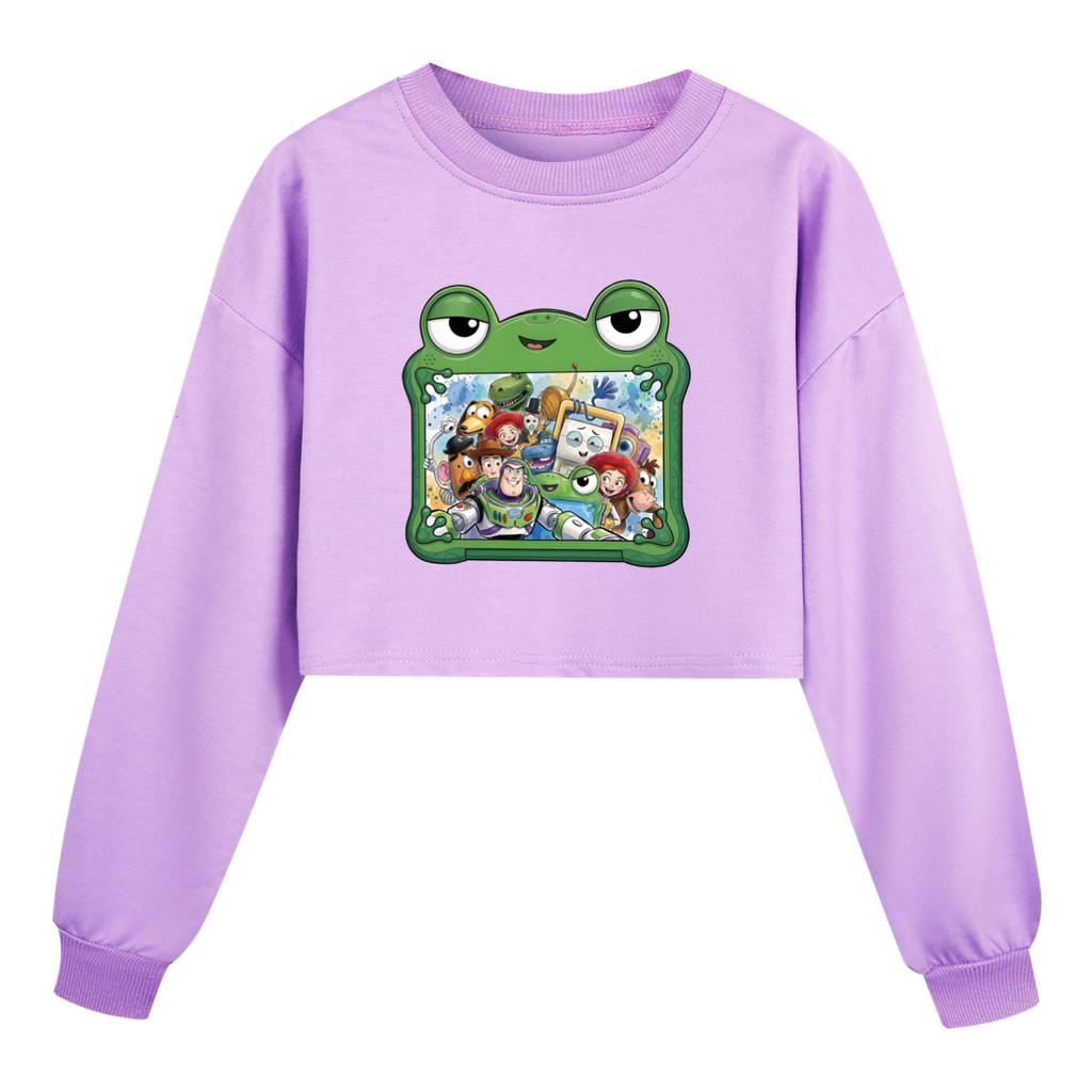 5738 Kids Girls Woody Jessie Printed Outerwear Long Sleeves Sweatshirt 110cm фиолетовый