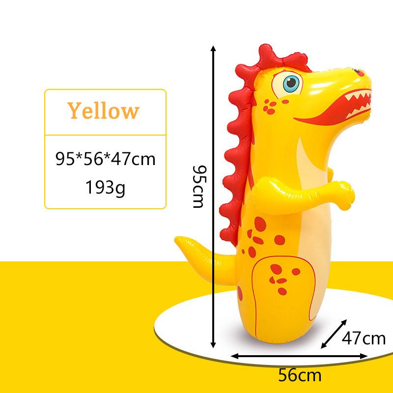 

95cm Inflatable Dinosaur Punching Bag Antistress Toy for Kids Stress Relief Outdoor Training Bag Hand-Eye Coordination Fun Play