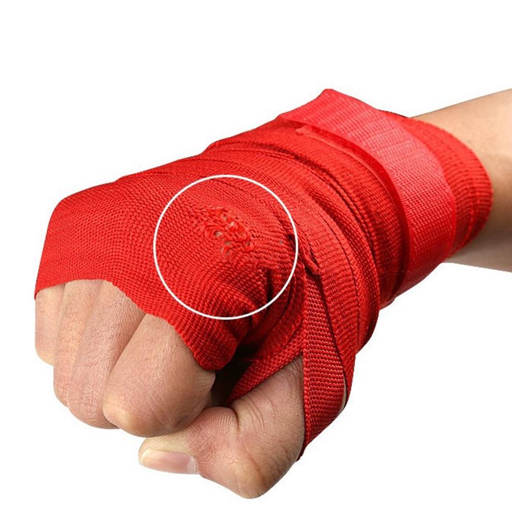 

Cotton Boxing Sport Strap Kick Bandage Sanda Karate Taekwondo Hand Gloves Wraps (Red) красный