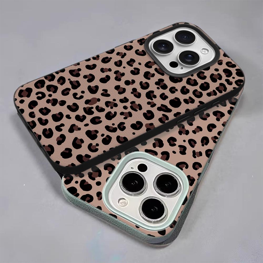 Sexy Leopard Print Phone Case For IPhone 17 16 15 Plus 11 13 12 14 Pro Max 16e 17 Air Soft Transparent Cover Cases Coque