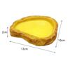Reptile Water Bowl Resin Terrarium Habitat Decoration Terrarium Water Dish for Snake Tortoise Bearded Dragon Turtle Chameleon