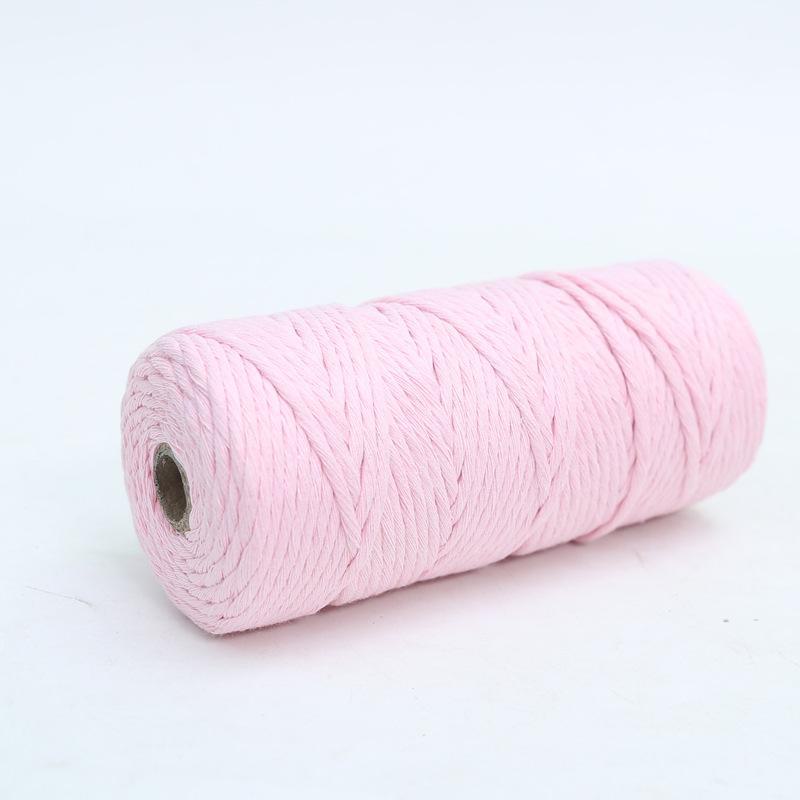 2 mm farbiges Baumwollfadenseil für selbstgemachte dekorative geflochtene Wandteppiche