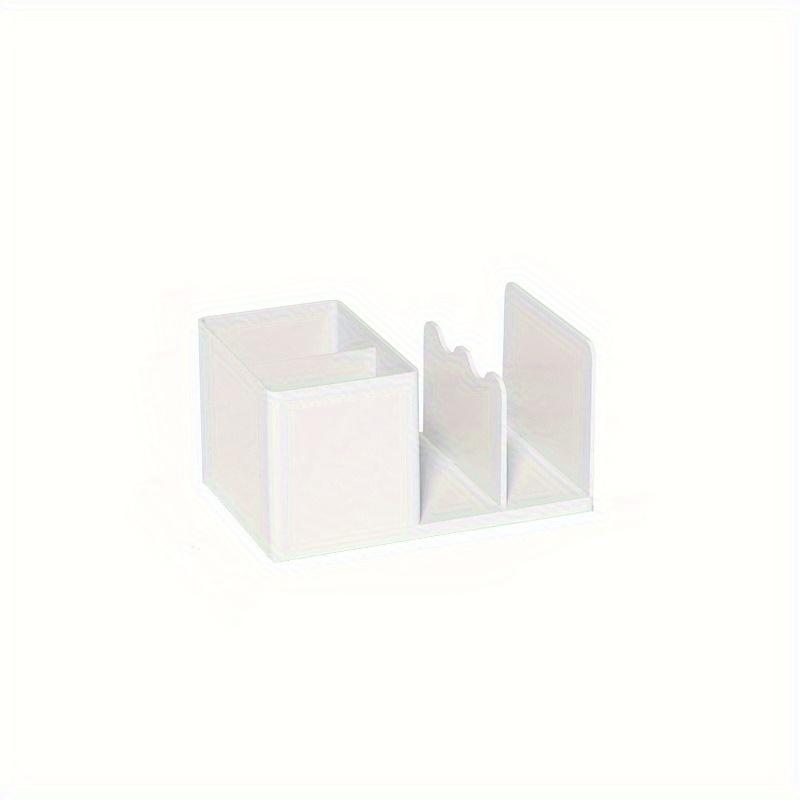 1pc Polishing desktop storage box - spacious folder storage and sorting rack with tension installation - perfect for offices