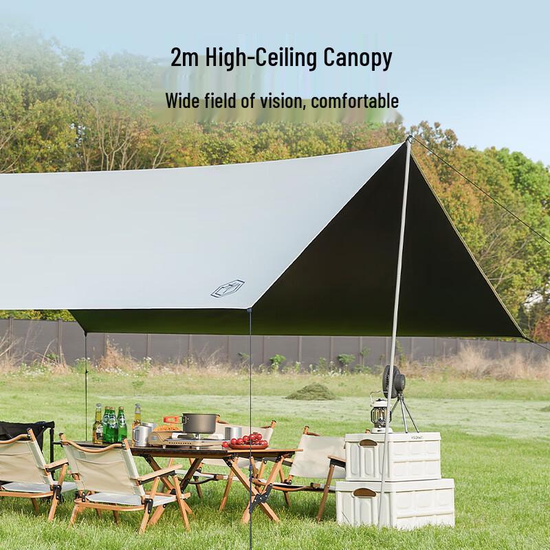 Jingdong Square Black Vinyl Camping Canopy