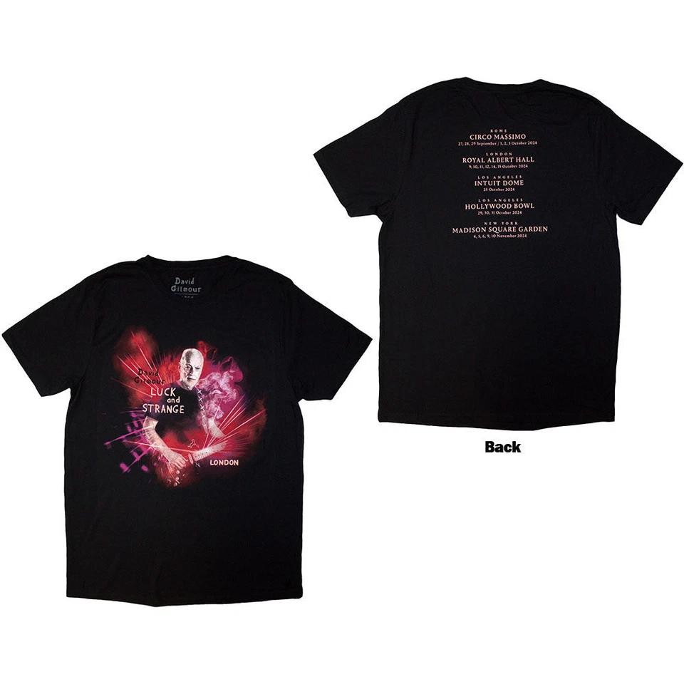 

David Gilmour T-Shirt: Luck & Strange London (Black) (Back Print & Ex-Tour) OFFI S