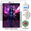 Vollständiges 5D-Diamantgemälde zum Selbermachen, Cyberpunk Sexy Art, 5D-Diamantgemälde