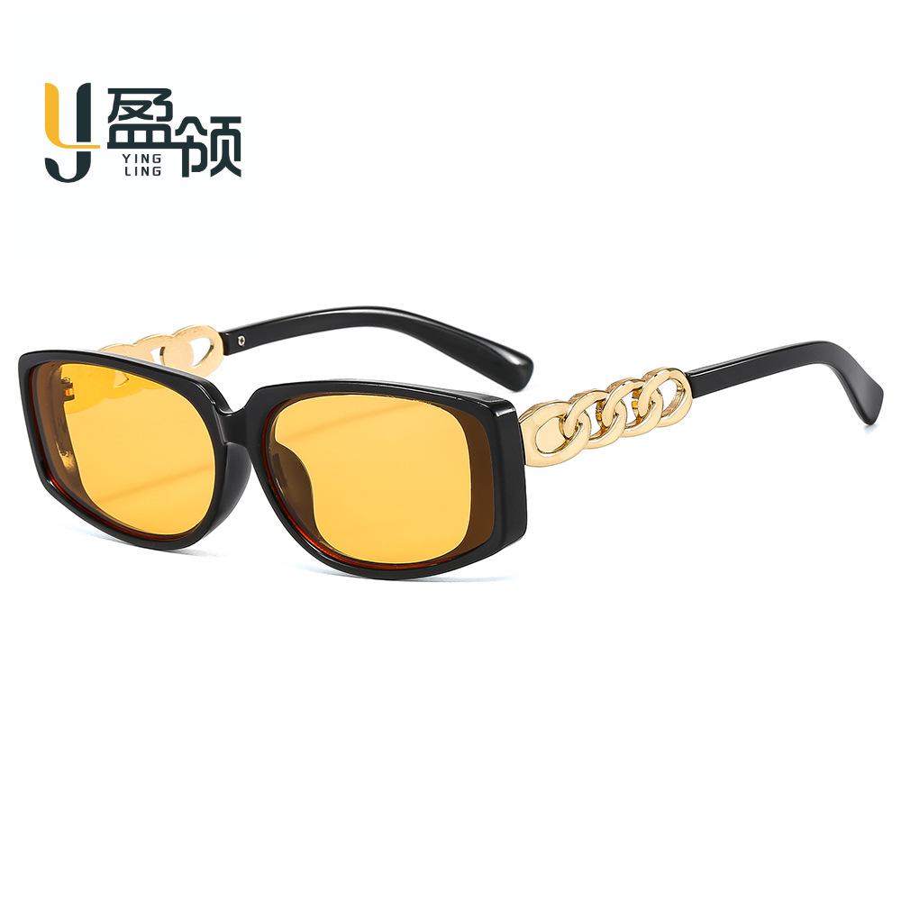 New Yingling style, European and American personalized small box sunglasses, street shooting characteristic glasses, retro sunglasses
