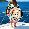 1pc Mr Bean1 Beach Towel with Custom Name, Beach/Swimming/Bath/Picnic/Camping Towel, Suitable for Seaside Beaches