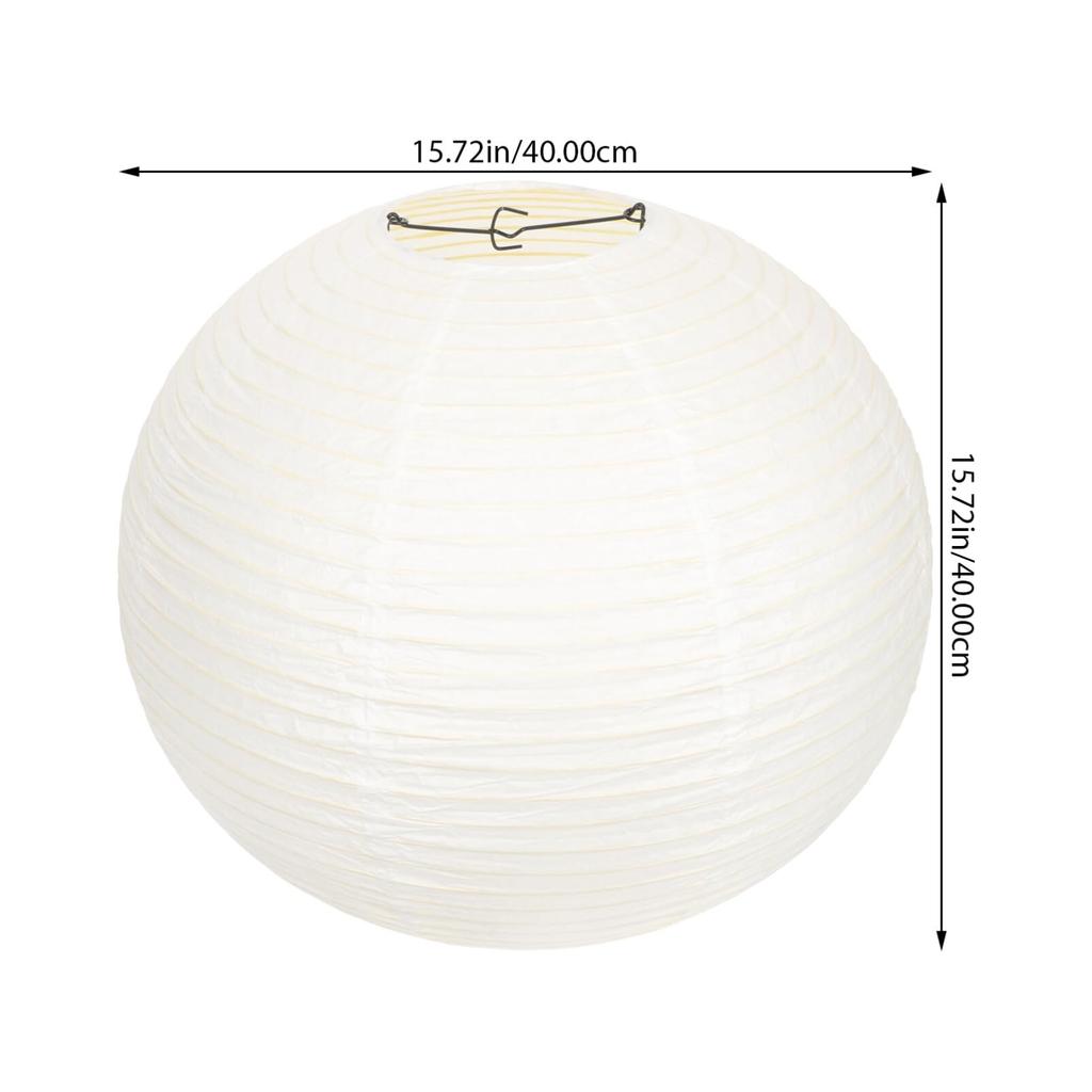 DOITOOL 40cm Washi Paper Lampshade Pendants, 6-Pack, Round Paper Chandelier Lampshades, Japanese Style Light Covers, Replacement Lampshades for DIY