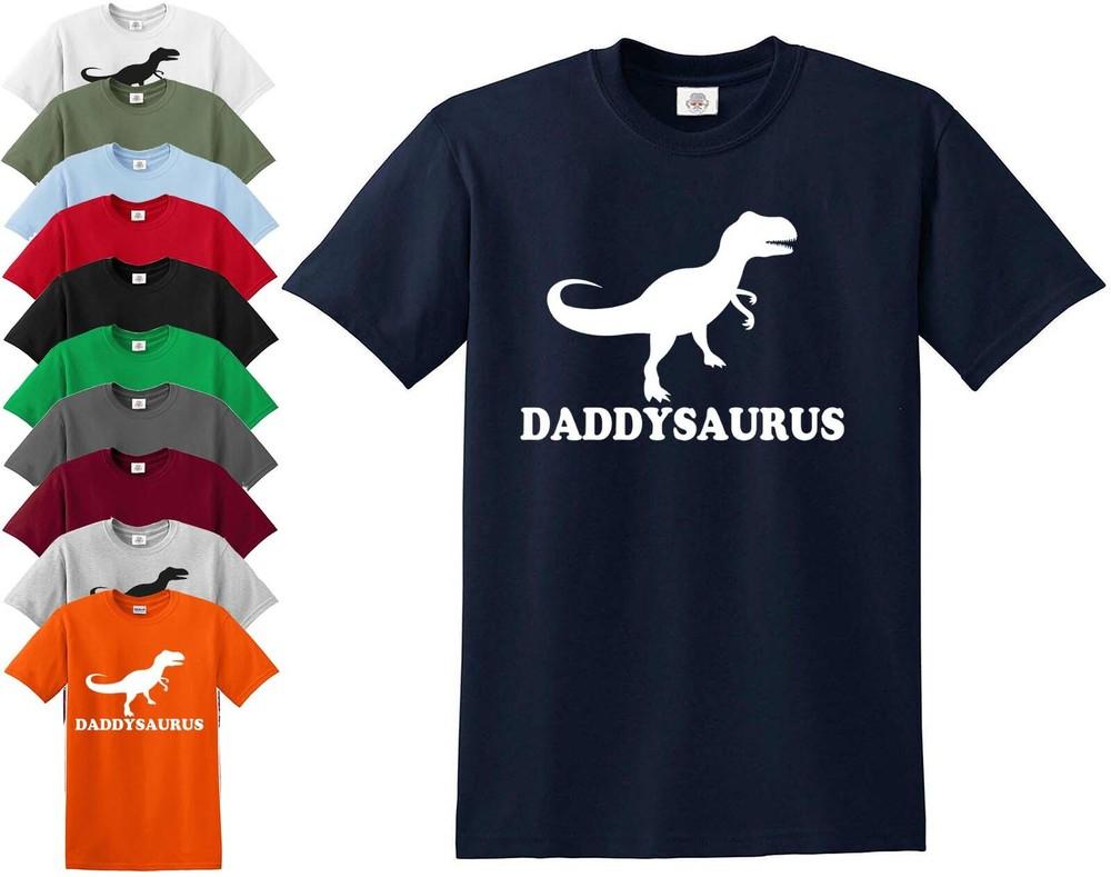 Daddysaurus Inspired Dinosaur Fathers Day TShirt Rex Gift Dad Great Unisex T-Shirt L