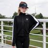 Puma Chaqueta Deportiva con Logotipo Color Block y Cuello Mao y Pantalón Deportivo Largo con Puños Set Mujer Negro 531411-01-531415-01