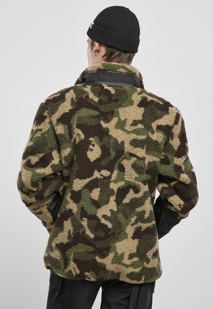 Demi-season Jacket Urban Classics Sherpa Jacket (TB3833-00396-0051) Wood Camouflage