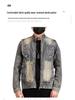 Xintang Men's Heavyweight Gradient Denim Jacket - 2024 Retro Workwear Edition