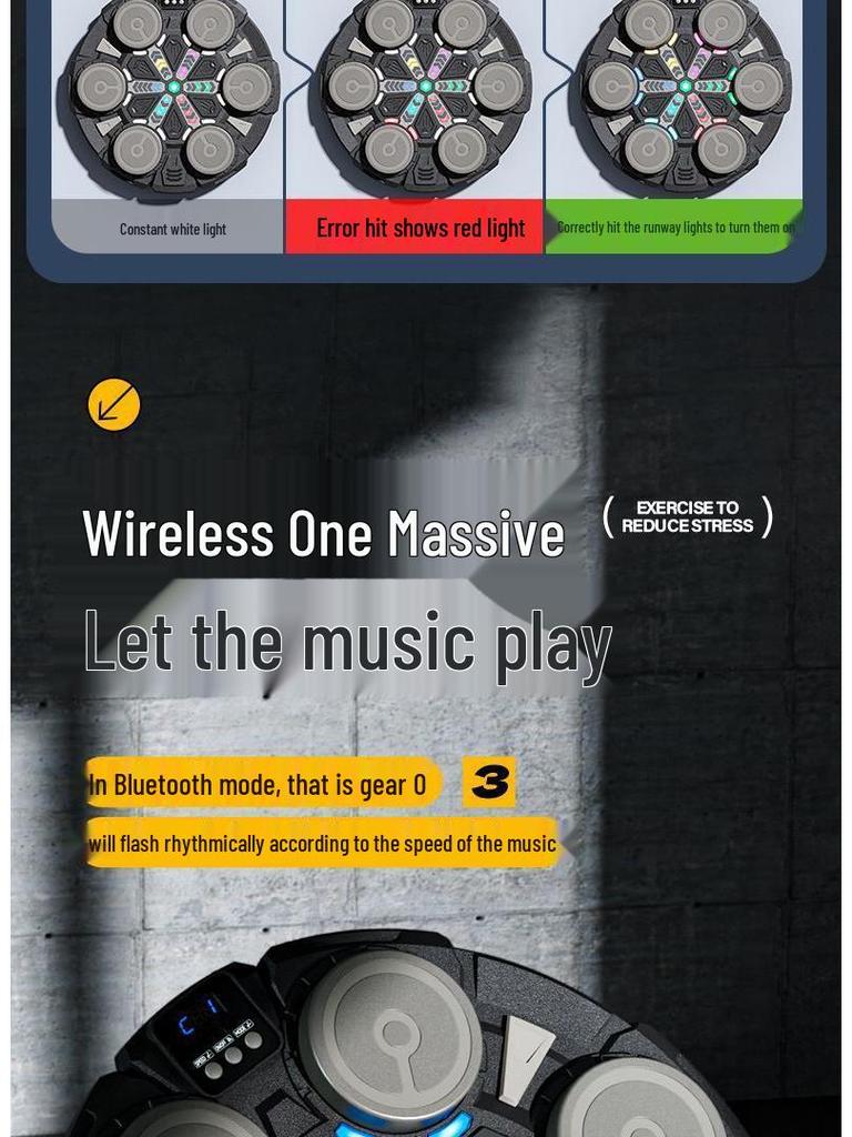 Children's Music Boxing Trainer: Wall-Mounted Target & Gloves - Perfect Birthday Gift for Boys & Home Exercise.