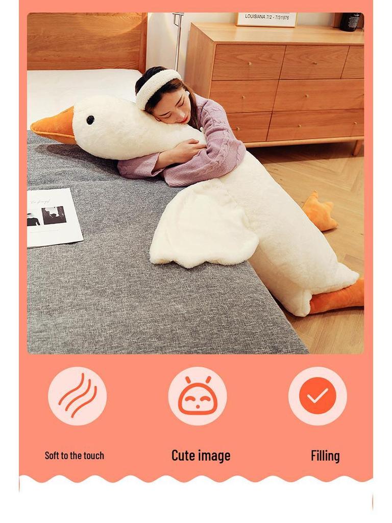 Internet Celebrity Large White Goose Plush Toy Doll Gift